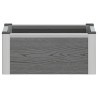 Jardinière surélevée Gris 50 x 30 x 22 cm WPC et Aluminium 626398626398