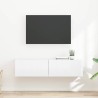 Meuble TV mural 2 pcs Blanc Brillant 60 x 31 x 29,5 cm 626409626409