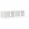 Meuble TV mural 2 pcs Blanc Brillant 60 x 31 x 29,5 cm 626409626409