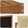 Ensemble de canapés d'extérieur 4 pcs Naturel et Beige 626411626411