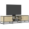 Meuble TV chêne sonoma 160x35x41 cm bois d'ingénierie et métal 626412626412