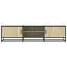 Meuble TV chêne sonoma 160x35x41 cm bois d'ingénierie et métal 626412626412