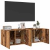 Meubles TV muraux 2 pcs vieux bois 60x30x41 cm 626413626413