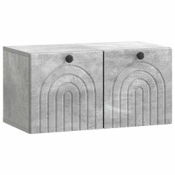 Meuble TV mural Gris béton 59,5 x 31 x 30 cm Bois d'ingénierie 626414626414