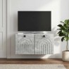 Meuble TV mural Gris béton 59,5 x 31 x 30 cm Bois d'ingénierie 626414626414
