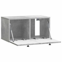 Meuble TV mural Gris béton 59,5 x 31 x 30 cm Bois d'ingénierie 626414626414