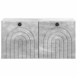 Meuble TV mural Gris béton 59,5 x 31 x 30 cm Bois d'ingénierie 626414626414