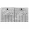 Meuble TV mural Gris béton 59,5 x 31 x 30 cm Bois d'ingénierie 626414626414