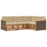Ensemble de canapés d'extérieur 4 pcs Naturel et Beige 626415626415