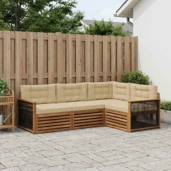 Ensemble de canapés d'extérieur 4 pcs Naturel et Beige 626417626417