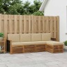 Ensemble de canapés d'extérieur 5 pcs Naturel et Beige 626425626425