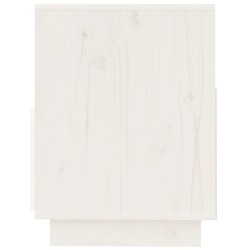 Meuble TV Blanc 140x37x50 cm Bois de pin massif 626429626429