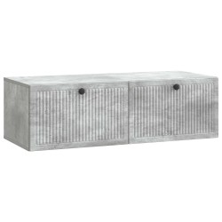 Meuble TV mural Gris béton 98 x 41 x 30 cm Bois d'ingénierie 626430626430