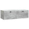 Meuble TV mural Gris béton 98 x 41 x 30 cm Bois d'ingénierie 626430626430