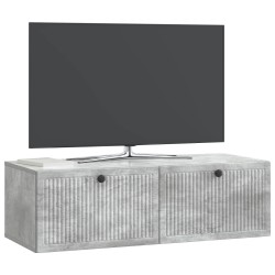 Meuble TV mural Gris béton 98 x 41 x 30 cm Bois d'ingénierie 626430626430