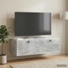 Meuble TV mural Gris béton 98 x 41 x 30 cm Bois d'ingénierie 626430626430