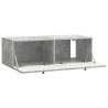 Meuble TV mural Gris béton 98 x 41 x 30 cm Bois d'ingénierie 626430626430