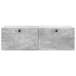Meuble TV mural Gris béton 98 x 41 x 30 cm Bois d'ingénierie 626430626430