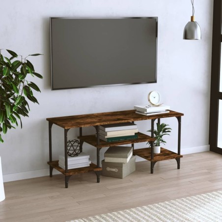 Meuble TV chêne fumé 102x35x45,5 cm bois d'ingénierie 626433626433