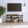 Meuble TV chêne fumé 102x35x45,5 cm bois d'ingénierie 626433626433