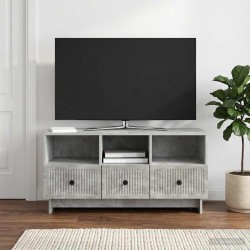 Meuble TV Gris béton 102 x 34,5 x 50 cm Bois d'ingénierie 626434626434
