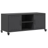 Meuble TV noir 100,5x39x43,5 cm acier 626435626435