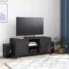 Meuble TV noir 100,5x39x43,5 cm acier 626435626435