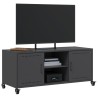 Meuble TV noir 100,5x39x43,5 cm acier 626435626435