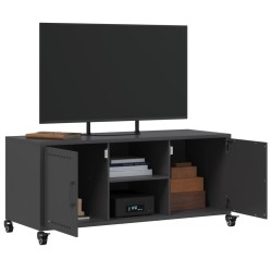 Meuble TV noir 100,5x39x43,5 cm acier 626435626435