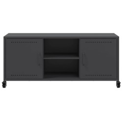 Meuble TV noir 100,5x39x43,5 cm acier 626435626435
