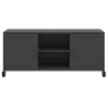 Meuble TV noir 100,5x39x43,5 cm acier 626435626435
