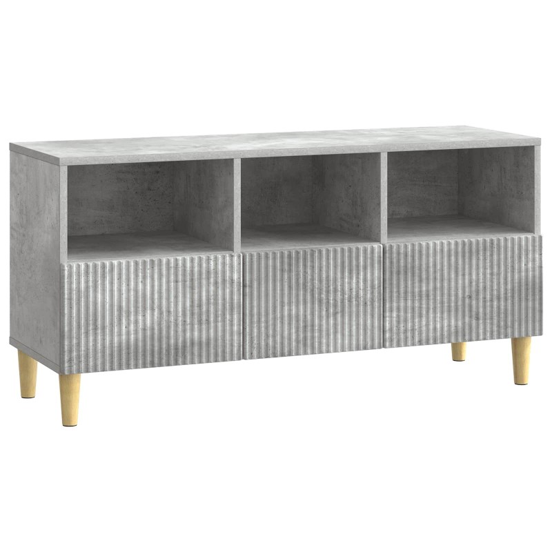 Meuble TV Gris béton 102 x 34,5 x 50 cm Bois d'ingénierie 626437626437