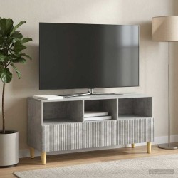 Meuble TV Gris béton 102 x 34,5 x 50 cm Bois d'ingénierie 626437626437