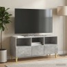 Meuble TV Gris béton 102 x 34,5 x 50 cm Bois d'ingénierie 626437626437