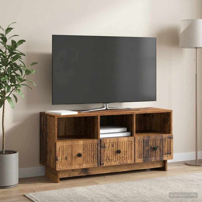 Meuble TV Bois ancien 102 x 34,5 x 50 cm Bois d'ingénierie 626442626442