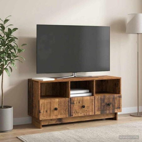 Meuble TV Bois ancien 102 x 34,5 x 50 cm Bois d'ingénierie 626442626442
