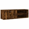 Meuble TV chêne fumé 120x34x37 cm bois d'ingénierie 626443626443