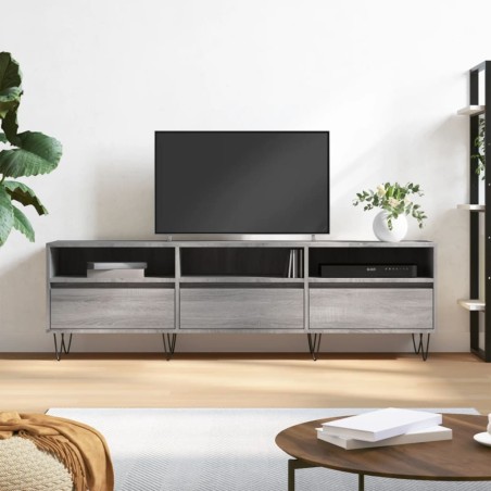 Meuble TV sonoma gris 150x30x44,5 cm bois d'ingénierie 626445626445