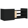 Meuble TV Noir 100x35x40 cm Bois d'ingénierie 626446626446