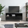 Meuble TV noir 102x36x50 cm bois d'ingénierie 626447626447