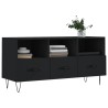 Meuble TV noir 102x36x50 cm bois d'ingénierie 626447626447