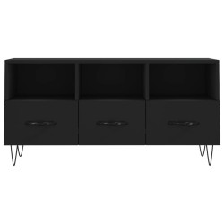 Meuble TV noir 102x36x50 cm bois d'ingénierie 626447626447