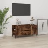 Meuble TV Chêne fumé 102x44,5x50 cm Bois d'ingénierie 626449626449