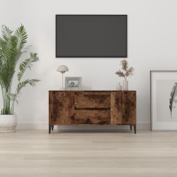 Meuble TV Chêne fumé 102x44,5x50 cm Bois d'ingénierie 626449626449