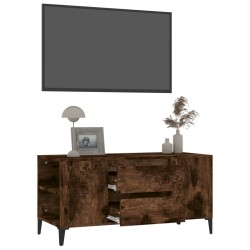 Meuble TV Chêne fumé 102x44,5x50 cm Bois d'ingénierie 626449626449