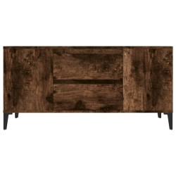 Meuble TV Chêne fumé 102x44,5x50 cm Bois d'ingénierie 626449626449