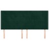 Tête de lit avec oreilles Vert foncé 163x16x118/128 cm Velours 626451626451