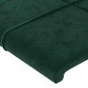 Tête de lit avec oreilles Vert foncé 163x16x118/128 cm Velours 626451626451