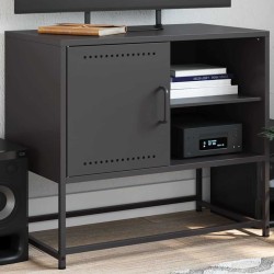 Meuble TV noir 68x39x60,5 cm acier 626452626452