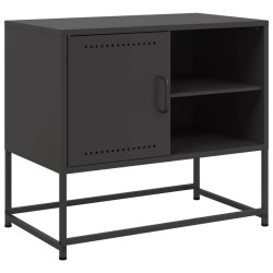 Meuble TV noir 68x39x60,5 cm acier 626452626452